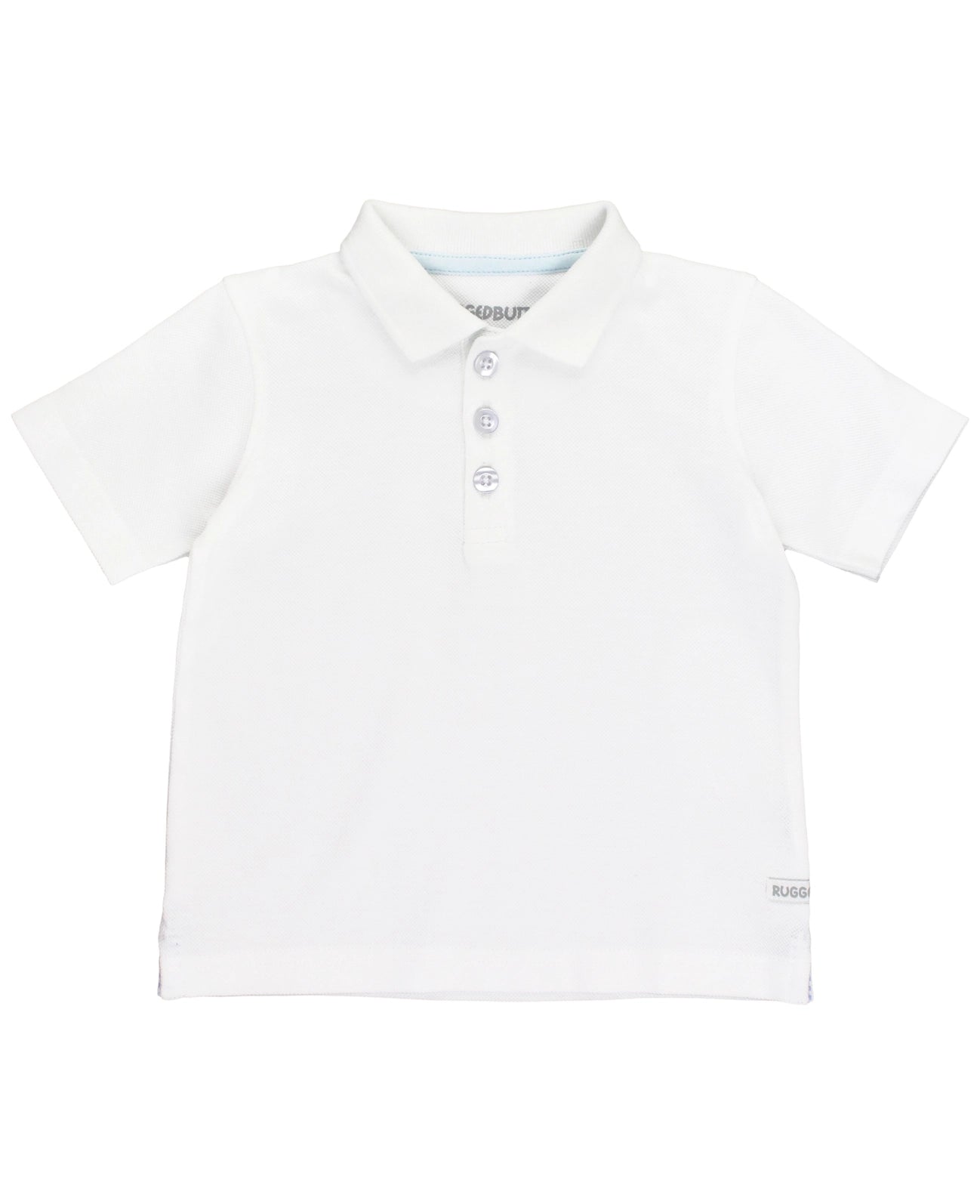 Boys White Short Sleeve Polo