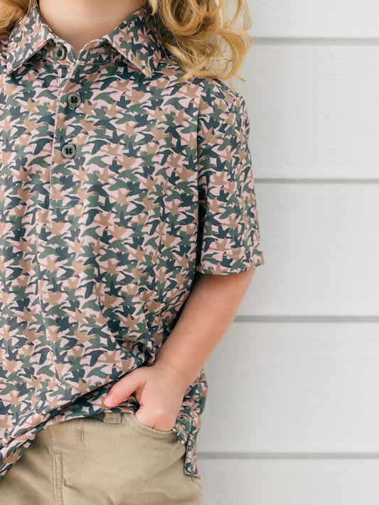 Camo Duck Boys Polo