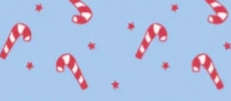 Blue Candy Cane Pjs
