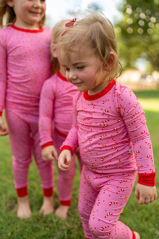 Pink Candy Cane Pjs