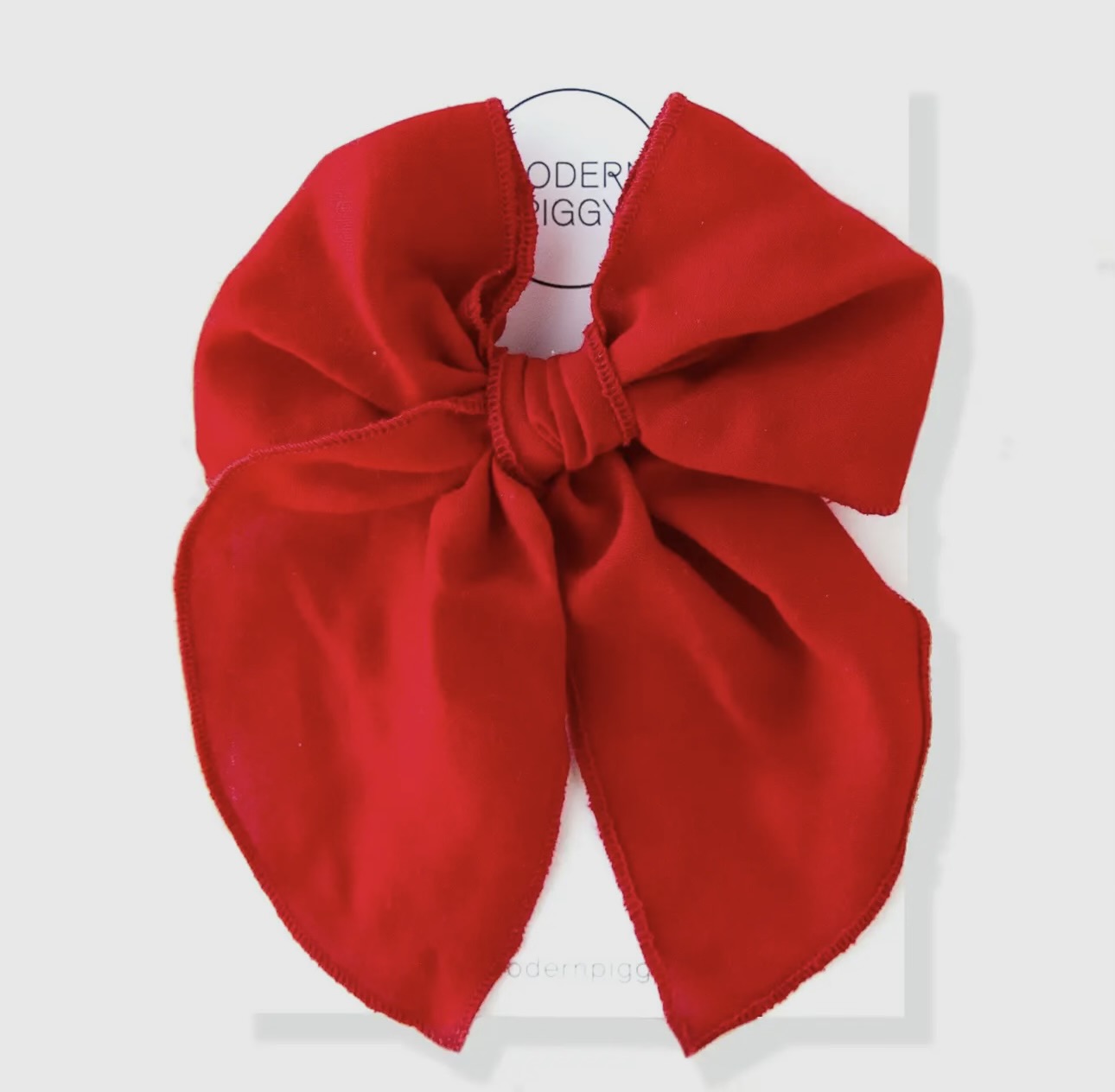 Red Alligator Clip Bow