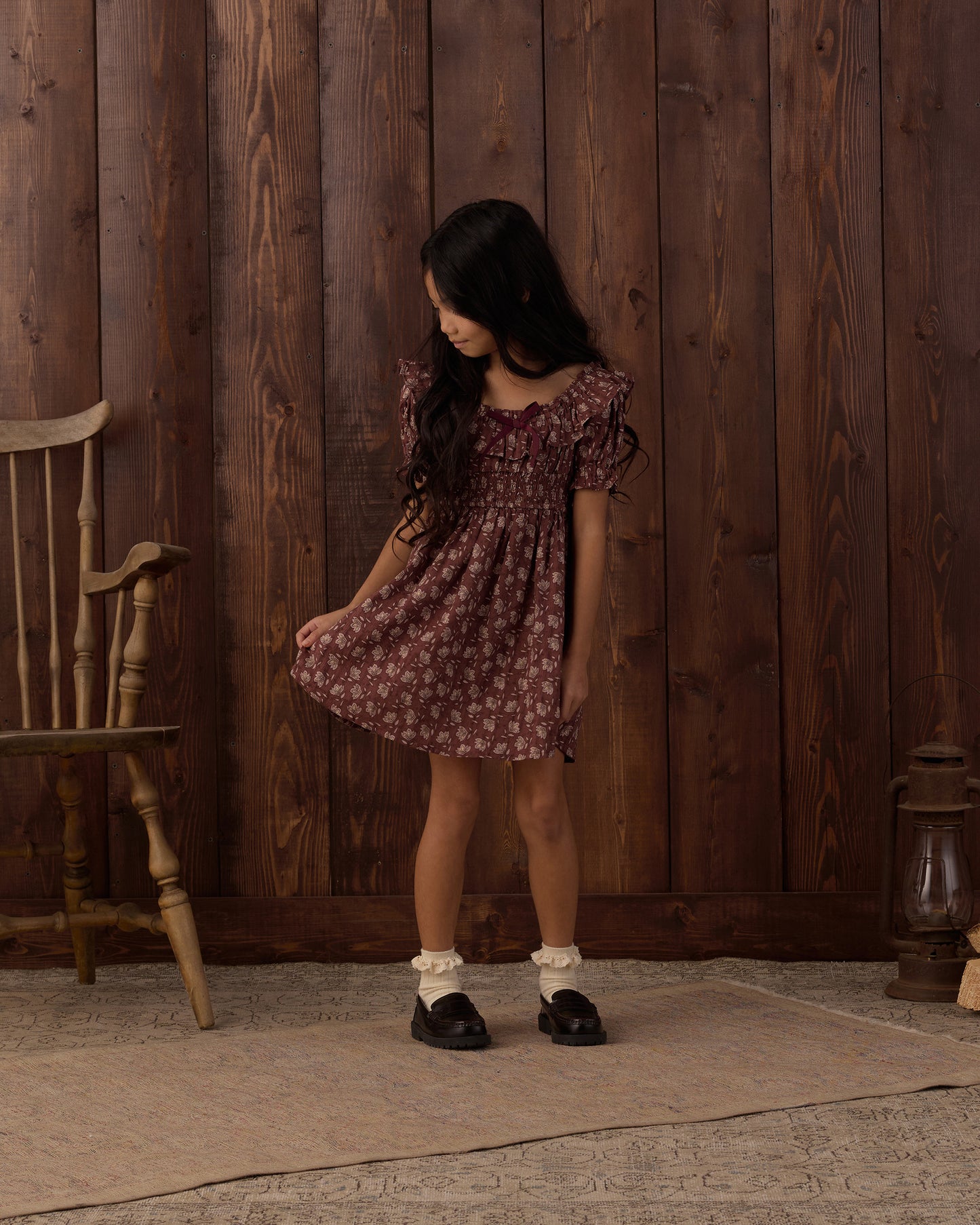 DILLON DRESS IRIS MULLBERRY