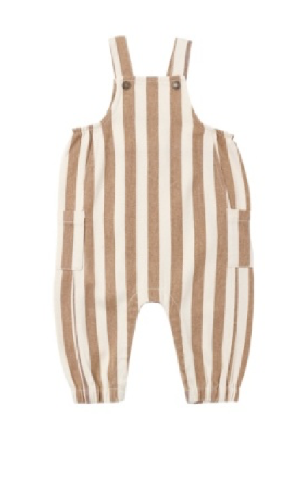 CARGO BABY OVERALL FAWN PINSTRIPE