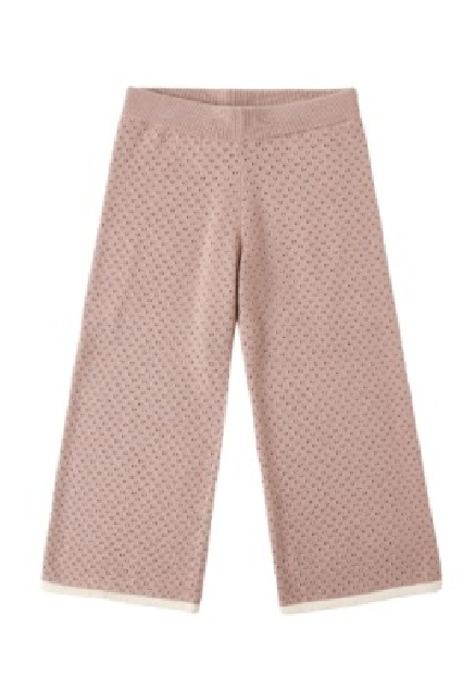 POINTELLE KNIT PANT ROSEWOOD